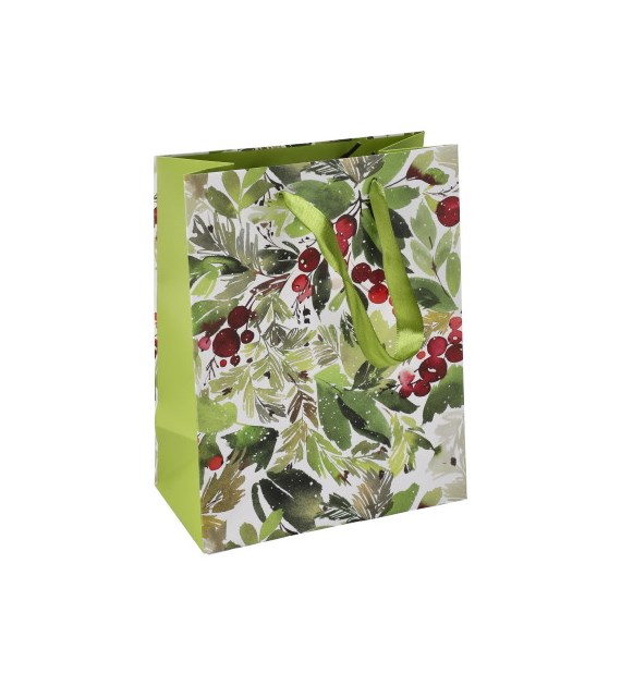 Torebka średnia, laminat matowy 157g/m2, 23 cm, wstążka