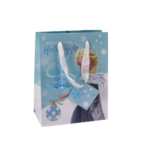 Torebka średnia, laminat matowy 157g/m2,23 cm  wstążka