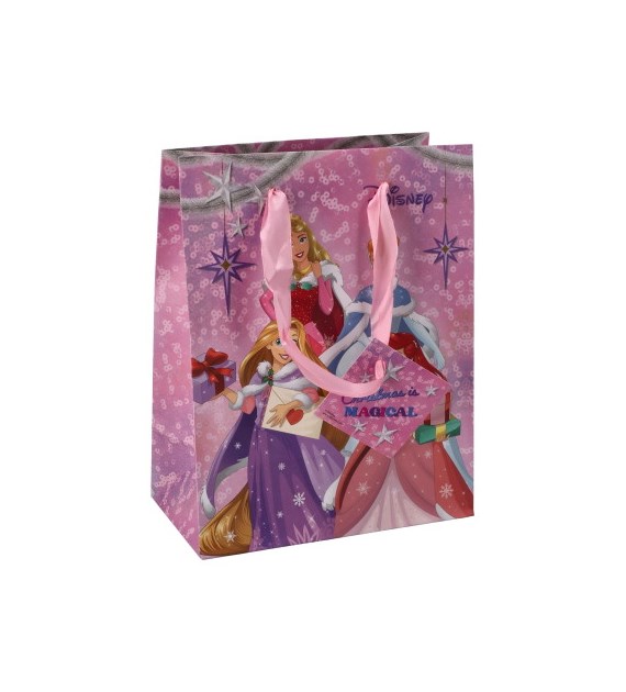 Torebka średnia, laminat matowy 157g/m2,23 cm ,wstążka