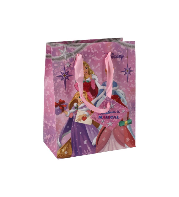 Torebka średnia, laminat matowy 157g/m2,23 cm ,wstążka