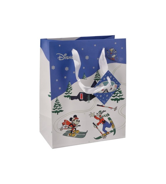 Torebka średnia, laminat matowy 157g/m2, 23 cm, wstążka
