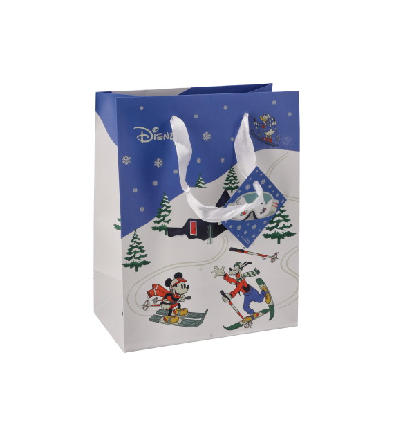 Torebka średnia, laminat matowy 157g/m2, 23 cm, wstążka