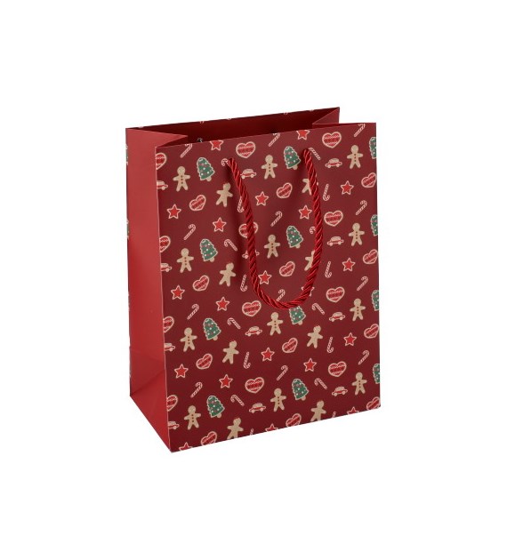 Torebka średnia, laminat matowy 210g/m2, 23 cm, gruby sznurek