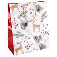 Torebka duża, laminat błyszczący 128g/m2, 32 cm, sznurek