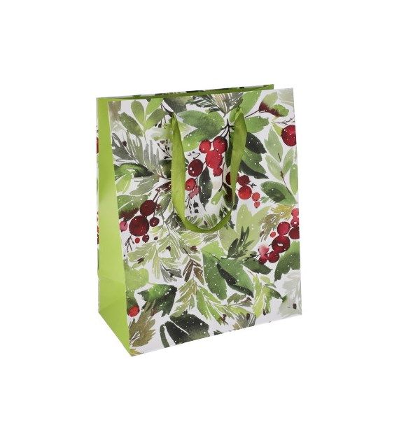 Torebka duża, laminat matowy 157g/m2, 32 cm, wstążka