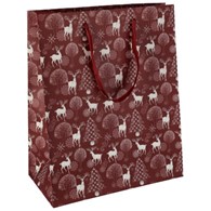 Torebka duża, laminat matowy 157g/m2, 32 cm, wstążka