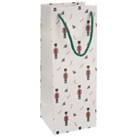 Torebka na butelkę, laminat matowy 210g/m2, 33 cm, gruby sznurek