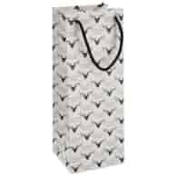 Torebka na butelkę, laminat matowy 210g/m2, 33 cm, gruby sznurek