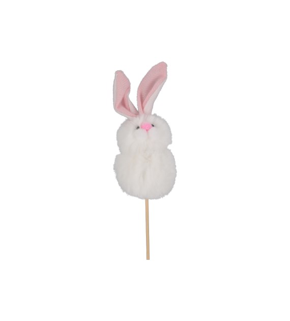 Zajączek puchaty na piku 36 cm wys.