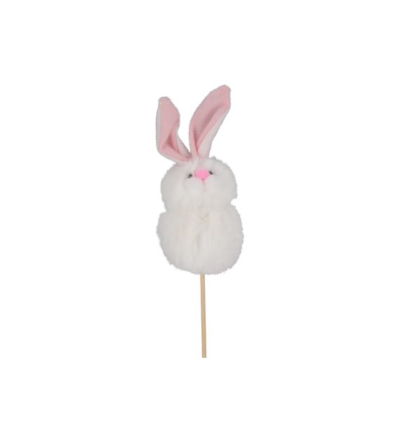 Zajączek puchaty na piku 36 cm wys.