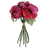 Bukiet 9 róż, 28cm, różowy, fioletowy