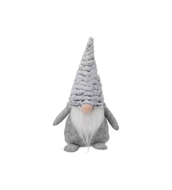 Skrzat z materiału chłopiec, 30cm, szary, do postawienia