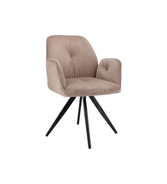 Krzesło PERLA welur, beżowe