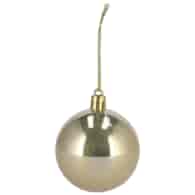 Bombki plastikowe, 6cm/8szt, złoty, do powieszenia