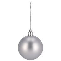 Bombki plastikowe 6cm/10szt, ciemny niebieski, srebrny