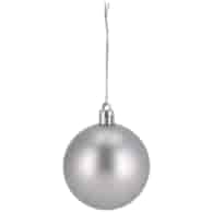 Bombki plastikowe, 6cm/10szt, niebieski ciemny, srebrny\