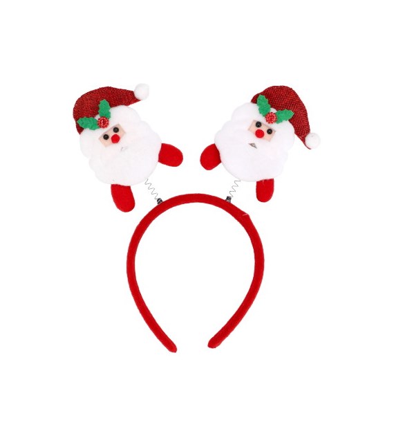 Opaska dekoracyjna z Mikołajami