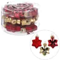 Bombki szklane mini - gwiazdki 40mm 12szt.