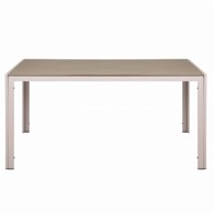 Stół alumium 150x90x72cm beżowy
