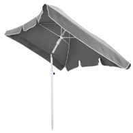Parasol uchylny 200x130cm, polyester antracytowy + uchwyt balkonowy