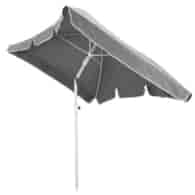 Parasol uchylny 200x130cm, polyester antracytowy + uchwyt balkonowy