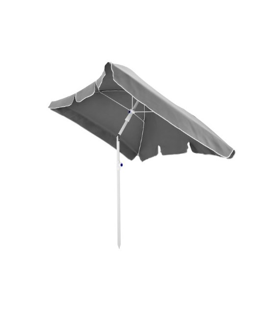 Parasol uchylny 200x130cm, polyester antracytowy + uchwyt balkonowy