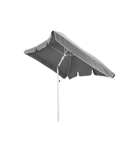 Parasol uchylny 200x130cm, polyester antracytowy + uchwyt balkonowy