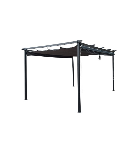 Pergola 3x4x2,4m/h z 4 markizami bocznymi