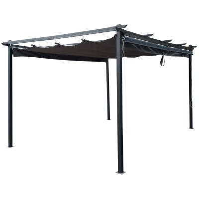 Pergola 3x4x2,4m/h z 4 markizami bocznymi