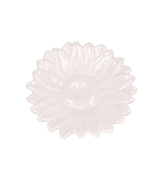 Podstawek ceramiczny w kształcie kwiatka, śr. 11,5cm