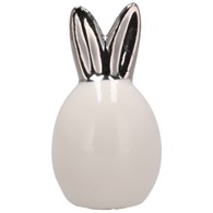 Zając ceramiczny biały-sr pieprzniczka 5cm