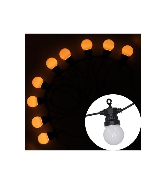 Girlanda LED, aplikacja, 10m+3m, RGB, zew