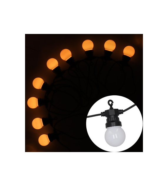 Girlanda LED, aplikacja, 10m+3m, RGB, zew
