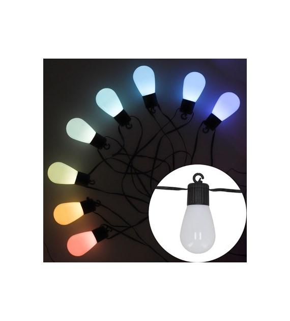 Girlanda LED, aplikacja, 12m+3m, RGB, zew, pilot