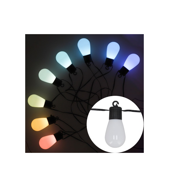 Girlanda LED, aplikacja, 12m+3m, RGB, zew, pilot