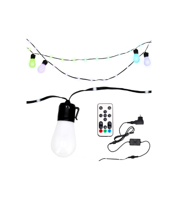 Girlanda LED, Aplikacja, 15 LED, 1350+200cm, 10 m, zew,