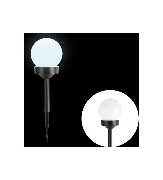 Kula solarna, światło białe, 33 cm wys.