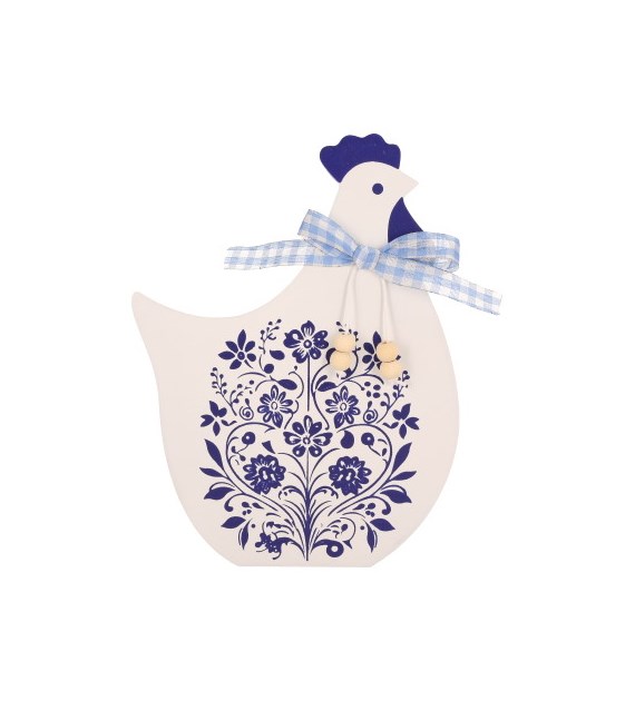 Drewniana kurka do postawienia, 18cm