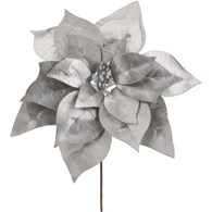 Gwiazda betlejemska pik, 24cm, srebrny