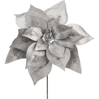 Gwiazda betlejemska pik, 24cm, srebrny