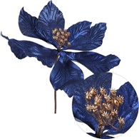 Gwiazda betlejemska pik, 24cm, niebieski