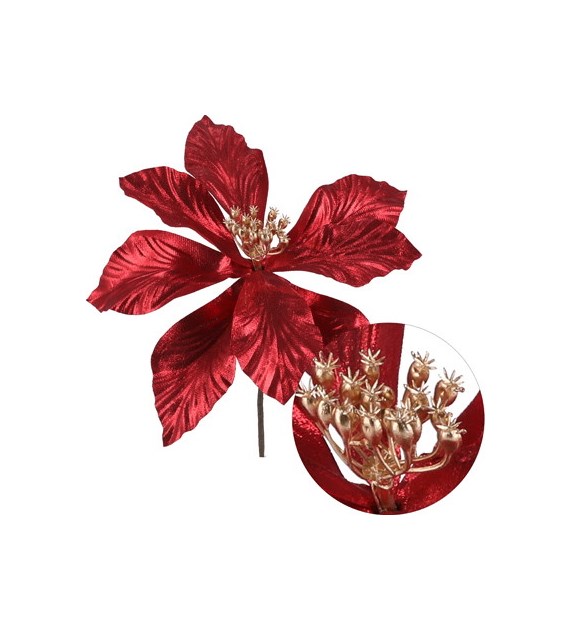 Gwiazda betlejemska pik, 24cm, czerwony