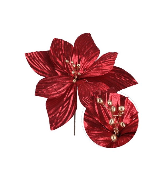 Gwiazda betlejemska pik, 24cm, czerwony