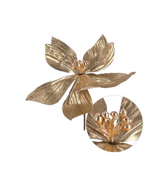 Gwiazda betlejemska pik, 24cm, złoty