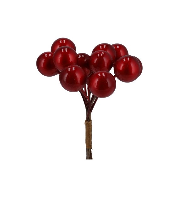 Perełki na piku, 10cm, czerwony