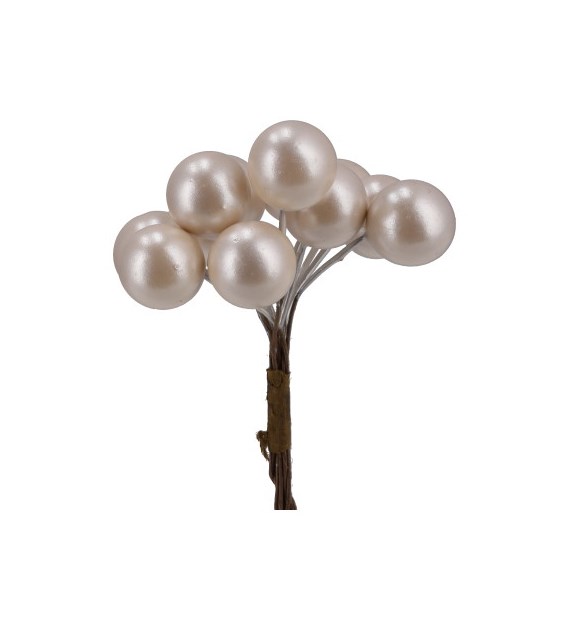 Perełki na piku, 10cm, perłowy