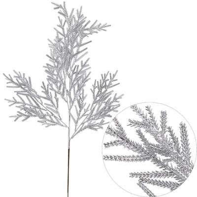Gałązka dekoracyjna, 66cm, srebrny