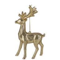 Zawieszka z akrylu renifer, 15cm, złoty, do powieszenia