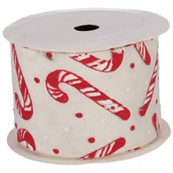 Wstążka dekoracyjna z materiału, 8cm