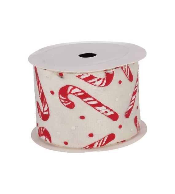 Wstążka dekoracyjna z materiału, 8cm